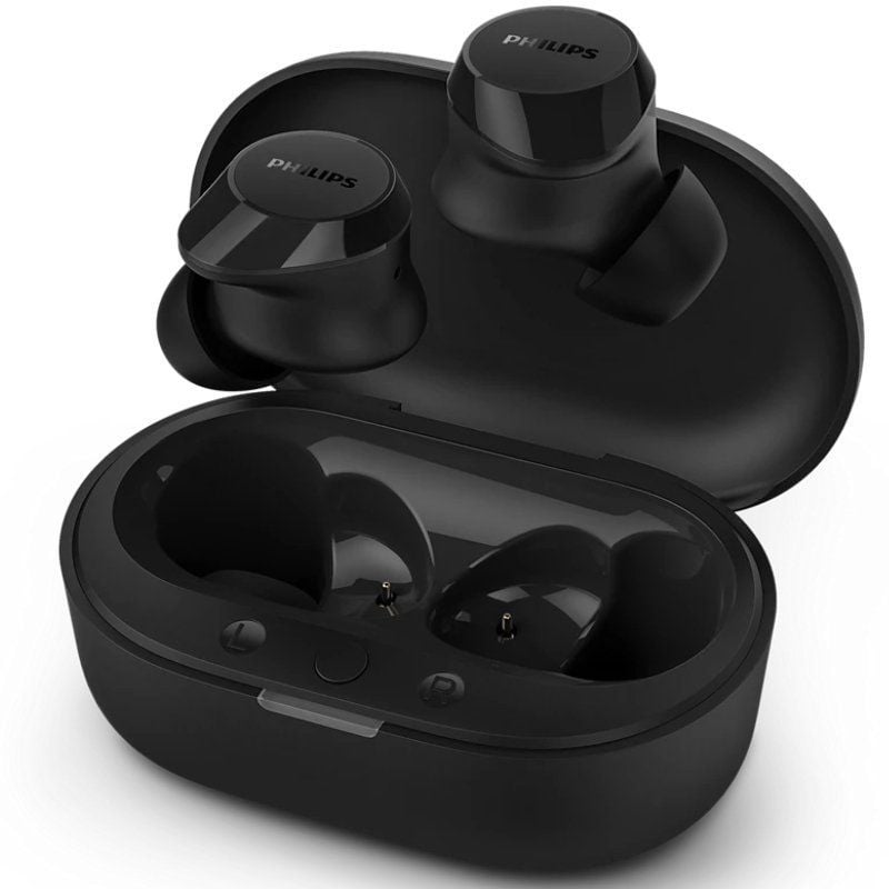 Auricular Bluetooth Philips TAT1209 com Estojo de Carregamento / 6h de Autonomia / Preto