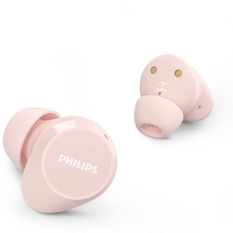 Auricular Bluetooth Philips TAT1209 com Estojo de Carregamento / 6h de Autonomia / Rosa