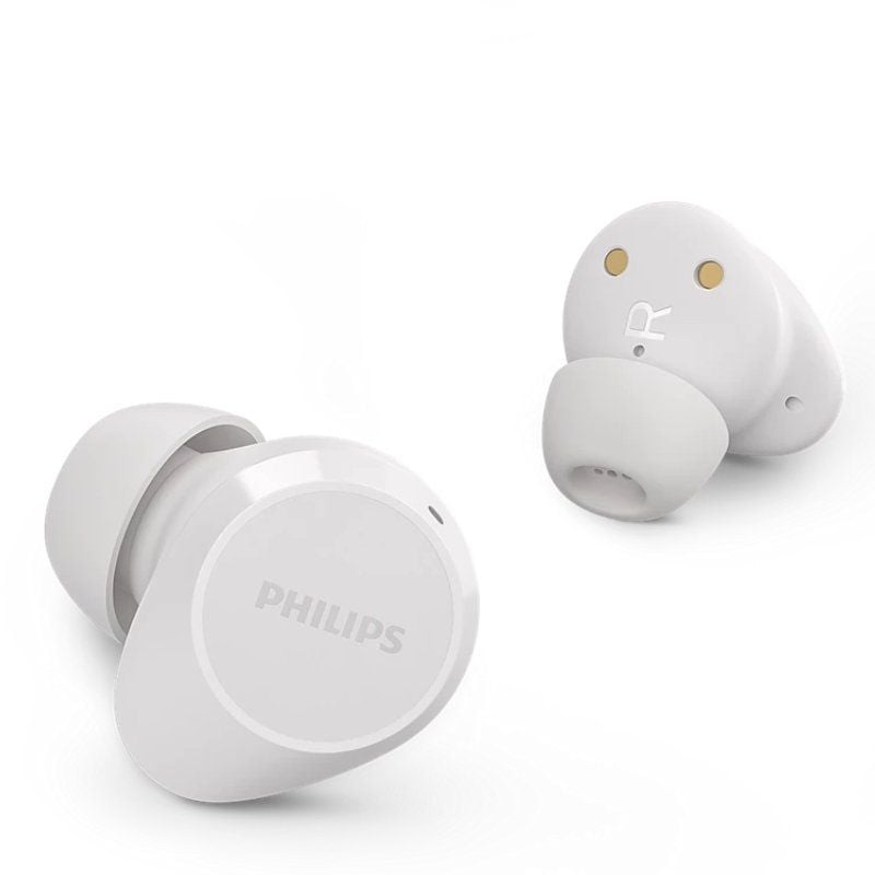 Auricular Bluetooth Philips TAT1209 com Estojo de Carregamento / 6h de Autonomia / Branco