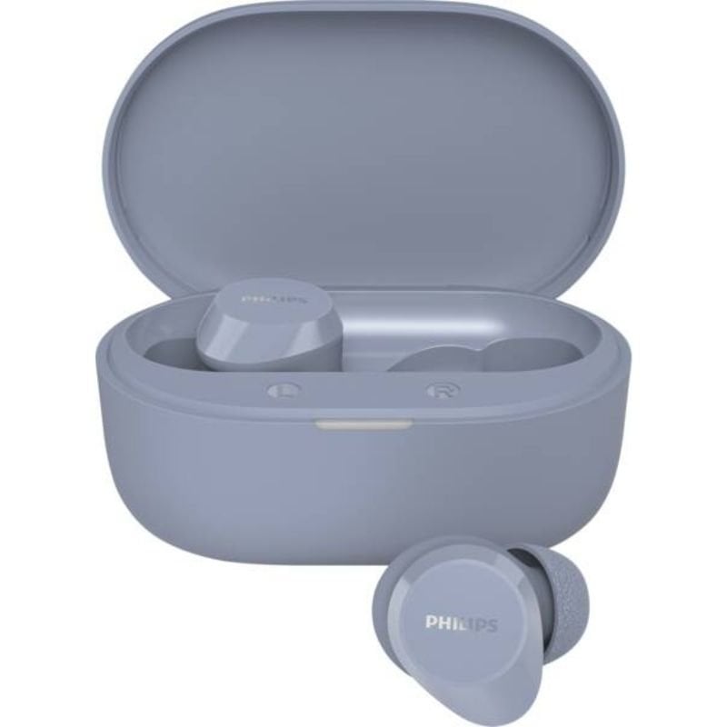 Auscultadores Bluetooth Philips TAT1300LB com Estojo de Carregamento / Autonomia de 6 Horas / Azuis