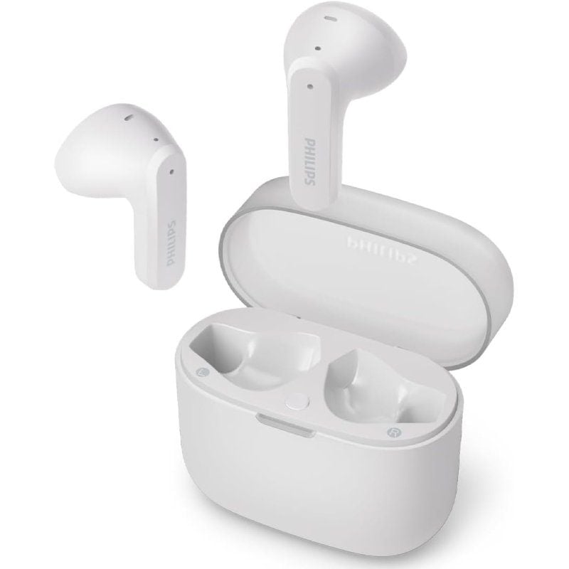 Auricular Bluetooth Philips TAT2139WH com Estojo de Carregamento / 7h de Autonomia / Branco