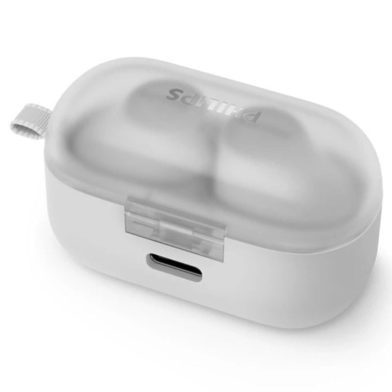 Auricular Bluetooth Philips TAT2149 com Estojo de Carregamento / 6h de Autonomia / Branco