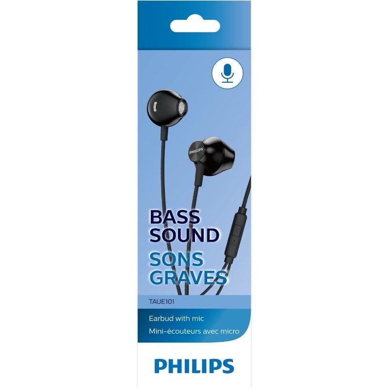 Philips TAUE101BK Auscultadores Intra-auriculares / 00 / Jack 3.5 / Preto