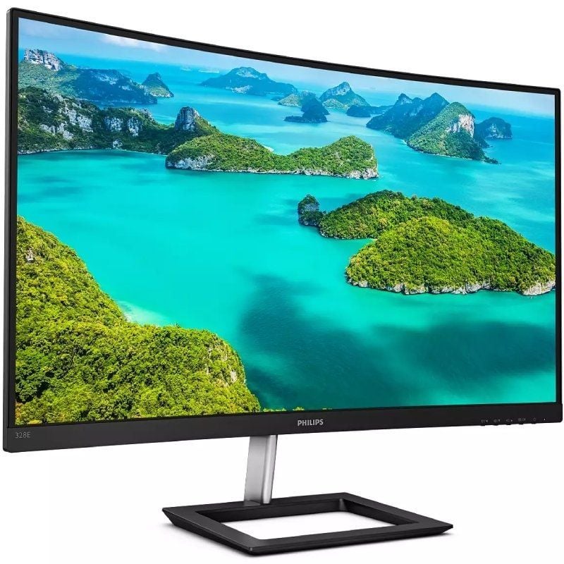 Monitor Profissional Curvo Philips E-line 328E1CA 31,5" / 4K / Multimédia / Preto