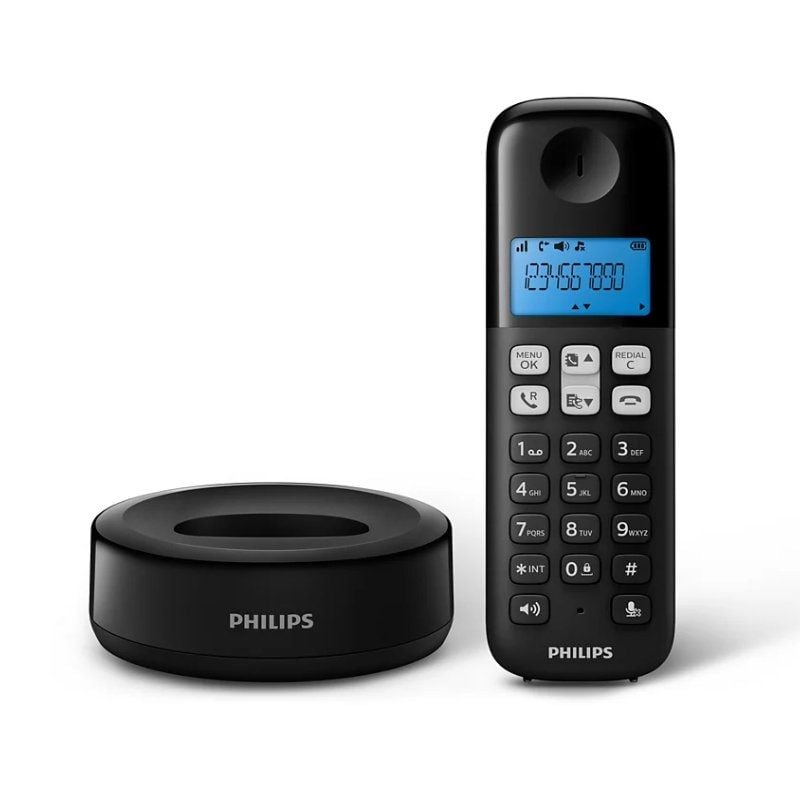 Telefone sem Fios Philips D1611B / 34 / Preto