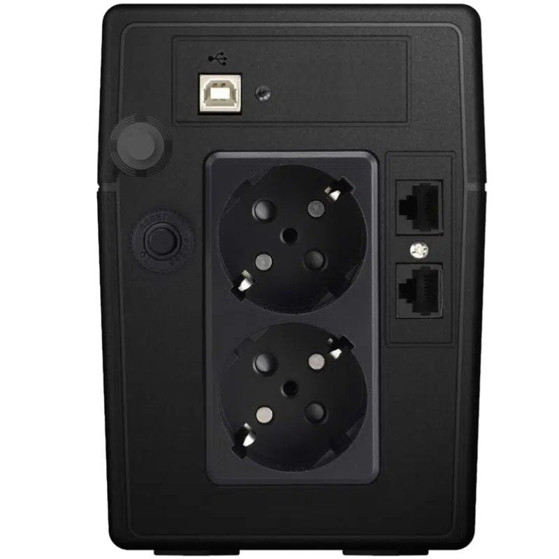 UPS Phasak 850 VA LCD Interactiva / 850VA / 2 Saídas / Formato Torre