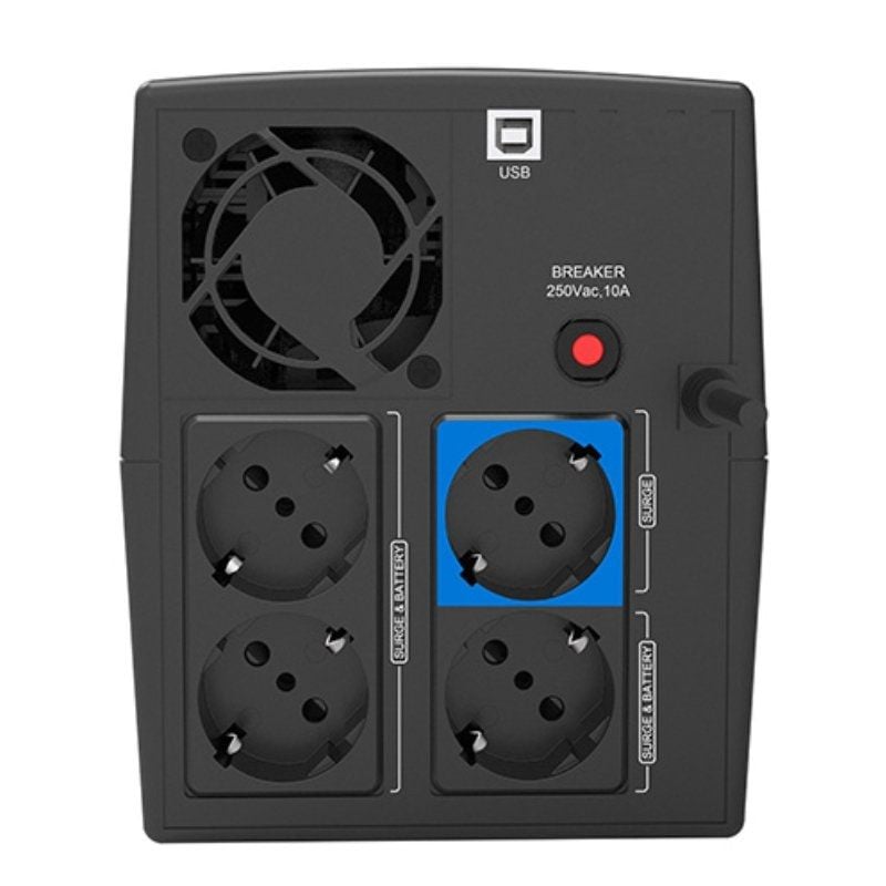 UPS Phasak SIRIUS 1260 VA Interactiva / 1260va-720w / 4 Saídas / Formato Torre