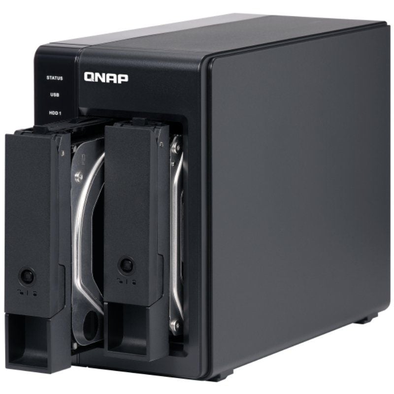 DAS QNAP Tr-002 / 2 Compartimentos 3,5"- 2,5" / Formato de Torre