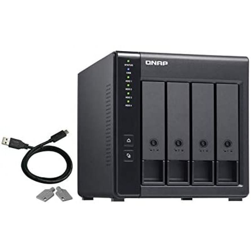 DAS QNAP Tr-004 / 4 Compartimentos 3,5"- 2,5" / Formato de Torre