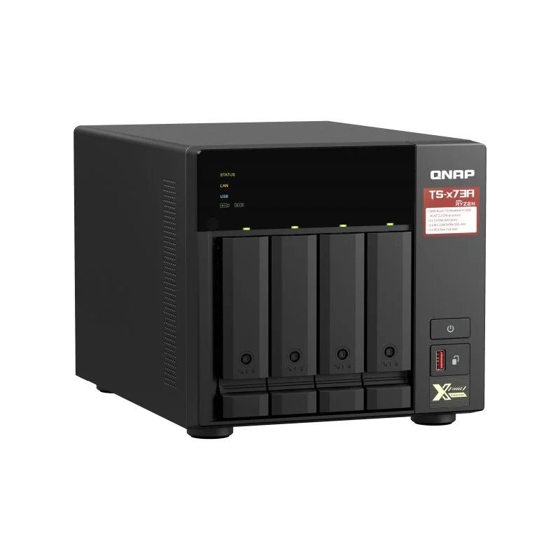 QNAP Ts-473a-8g NAS / 4 Compartimentos 3,5"- 2,5" / 8GB DDR4 / Formato de Torre