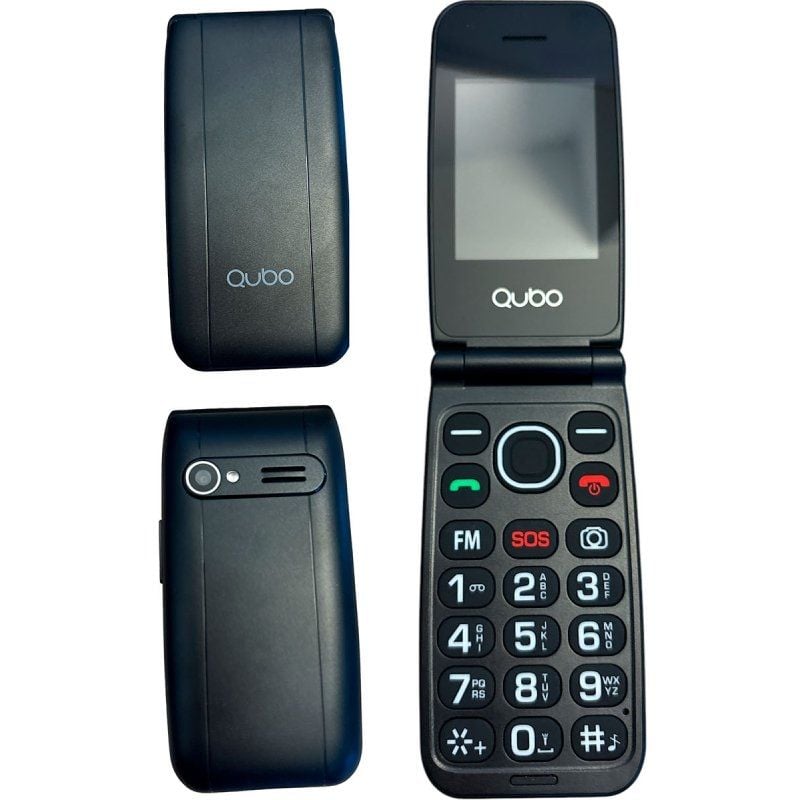 Telemóvel Qubo Neonw-bk 4G para Idosos / Preto