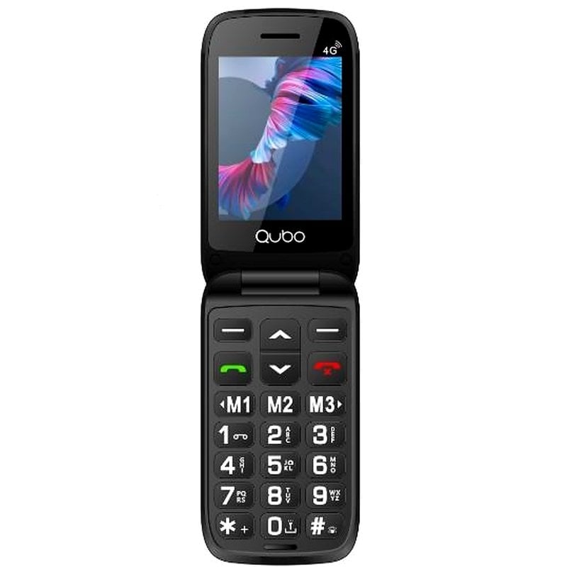 Telemóvel Qubo P-221rd 4G para Idosos / Vermelho