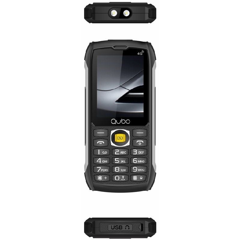 Qubo St-002 Telemóvel Robusto para Idosos / Preto