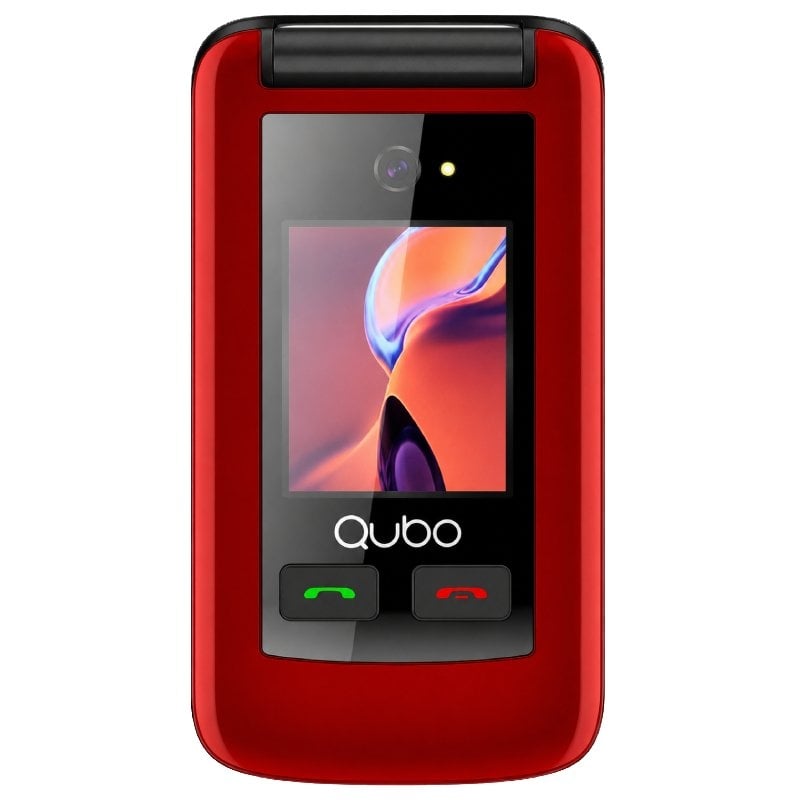 Telemóvel Qubo X-247rdc 4G para Idosos / Vermelho