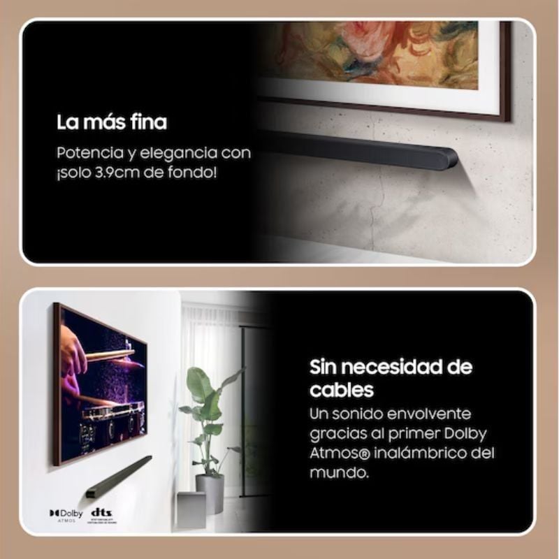 Barra de Som Bluetooth Ultra Fina Samsung Hw-s700d / ZF 2024 / 3.1