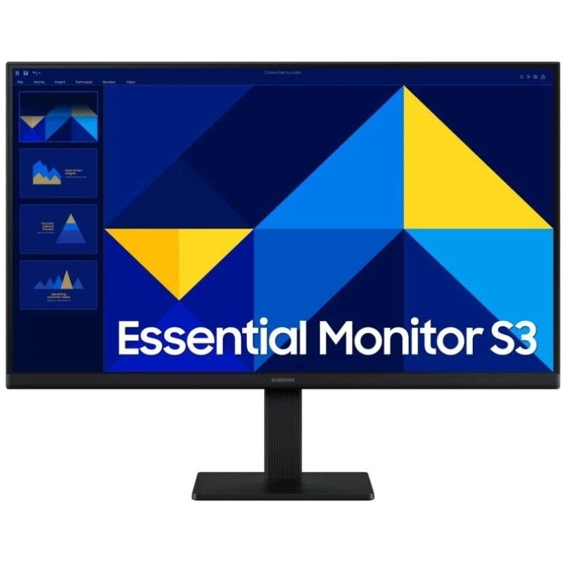 Monitor Profissional Samsung Essential Monitor S3 S24D304GAU / 24" / Full HD / Preto