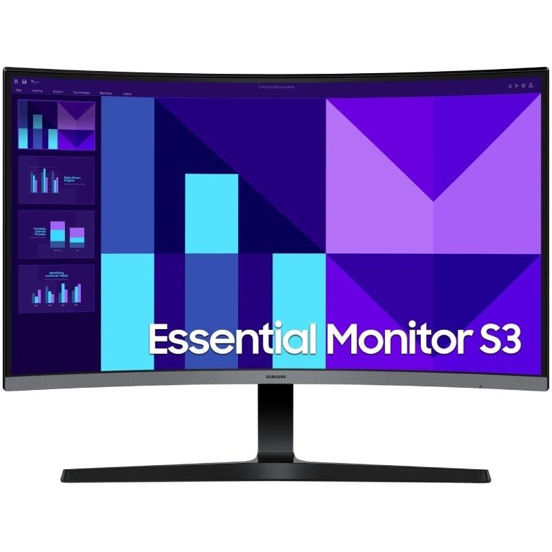 Monitor Curvo Profissional Samsung Essential Monitor S3 S39GD S27D396GAU 27" / Full HD / Multimédia…