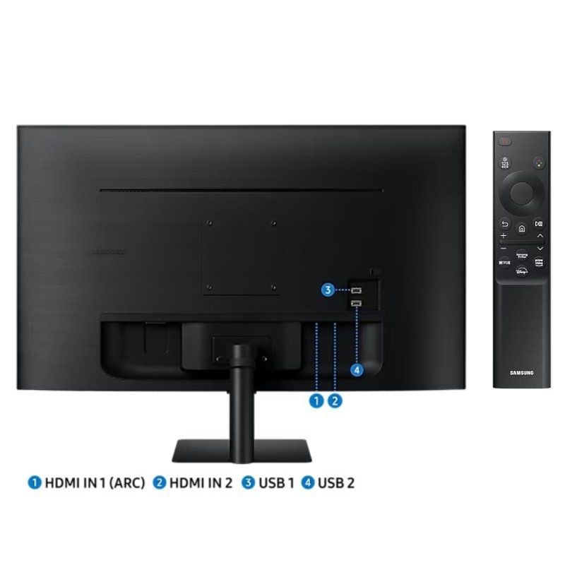 Monitor Inteligente Samsung M5 S32DM500EU 32" / Full HD / Multimédia / Smart TV / Preto
