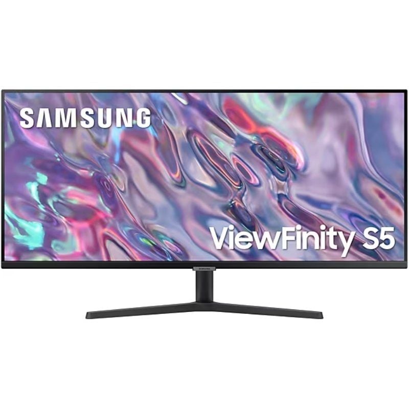 Monitor Profissional Samsung Viewfinity S5 S34C500GAU 34" / UWQHD / Preto Ultrawidescreen
