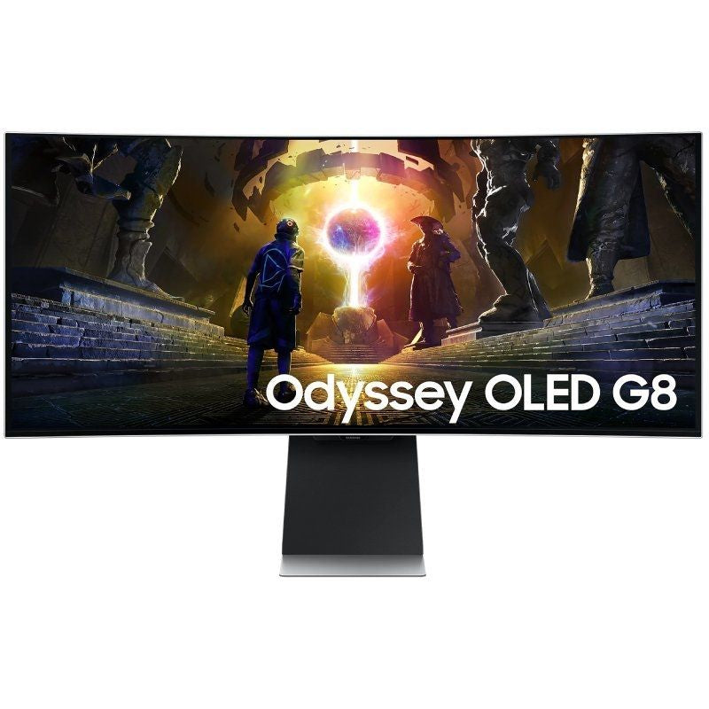Samsung G8 Odyssey OLED 34" / WQHD / 0,03ms / 175hz / Multimédia / Ajustável em Altura / Prateado /…
