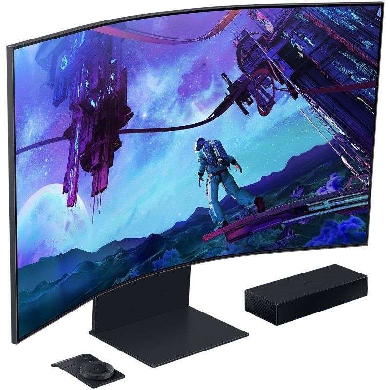Monitor Gaming Curvo Samsung Odyssey Ark S55CG970NU 55" / 4K / 1ms / 165hz / VA / Altura Ajustável…