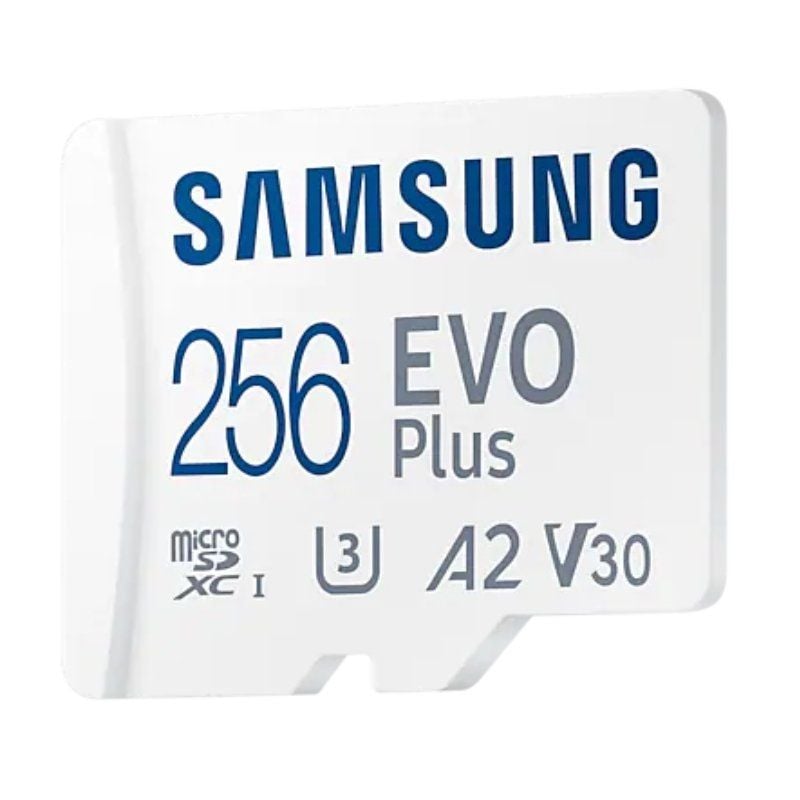 Cartão de Memória Microsd XC Samsung EVO Plus 2023 de 256 GB com Adaptador / Classe 10 / 160 Mbs