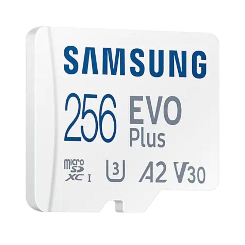 Cartão de Memória Microsd XC Samsung EVO Plus 2023 de 256 GB com Adaptador / Classe 10 / 160 Mbs