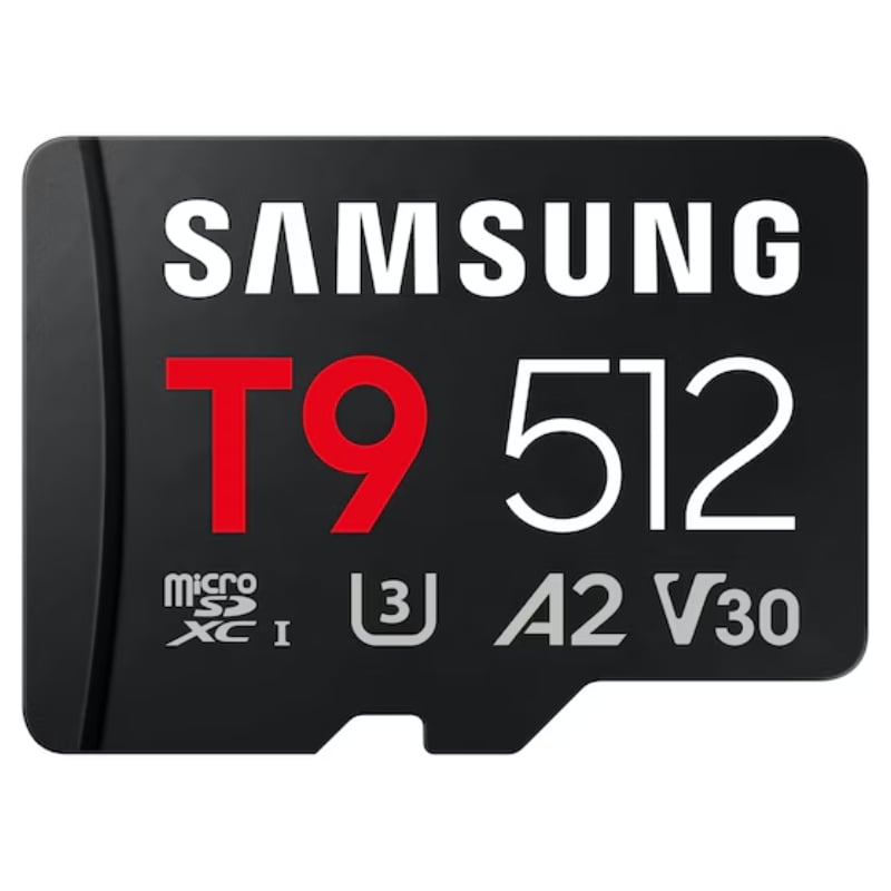 Cartão de Memória Samsung P9 de 512 GB Microsd XC / Classe 10 / 200 MB / S