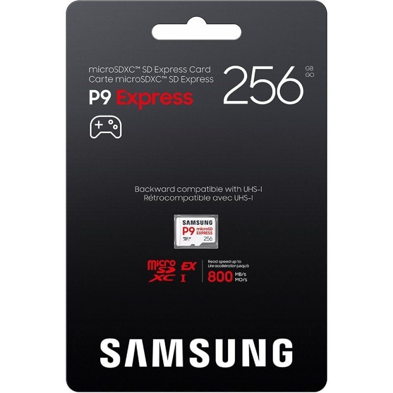 Cartão de Memória Samsung P9 Express 256GB Microsd XC / Classe 10 / 800mbs