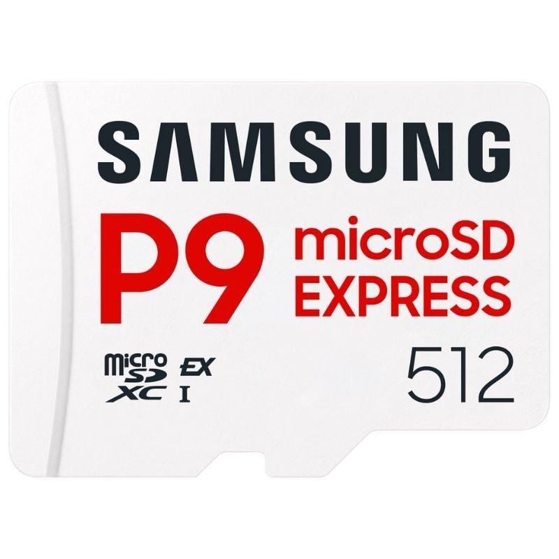 Cartão de Memória Samsung P9 Express 512GB Microsd XC / Classe 10 / 800mbs