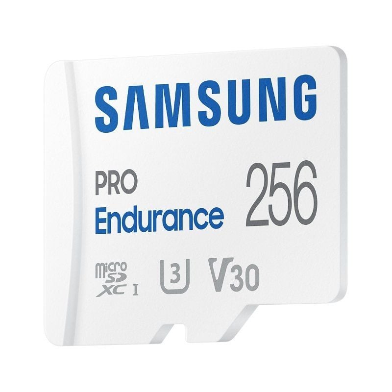 Cartão de Memória Microsd XC Samsung Pro Endurance 256GB com Adaptador / Classe 10 / 100mbs