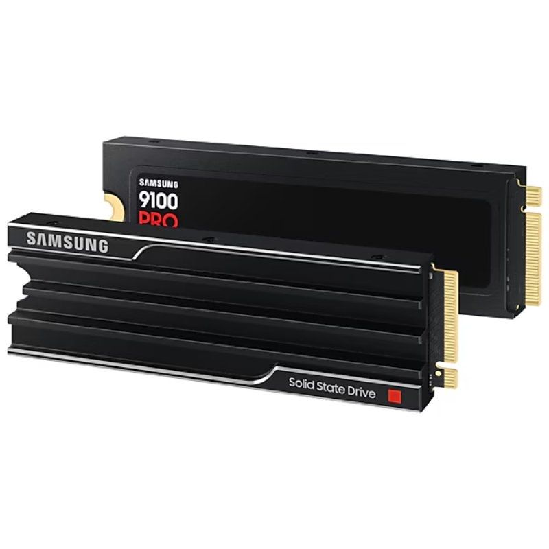 SSD Samsung 9100 PRO 2TB / M.2 2280 PCIe Gen5 / com Dissipador de Calor / Capacidade Total