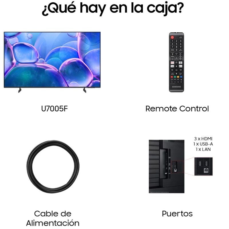 Samsung Crystal UHD U7005F TU55U7005FK 55" / Ultrahd 4K / Smart TV / Wifi