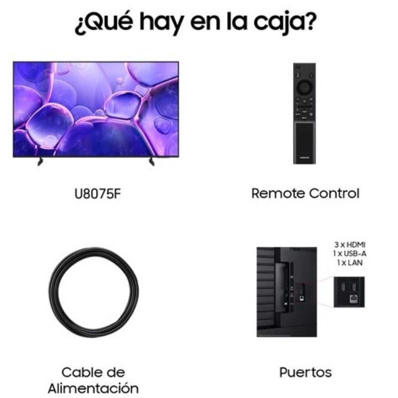 Samsung Crystal UHD LED TV TU75U8075FU 75" / Ultra HD 4K / Smart TV / Wifi