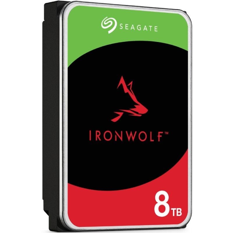 Disco Rígido Seagate Ironwolf NAS ST8000VN002 8TB / 3,5" / SATA III / 256MB