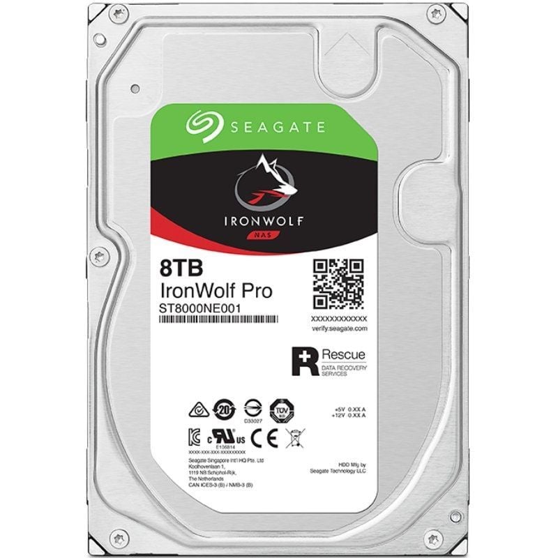 Disco Rígido Seagate Ironwolf Pro 8TB / 3,5" / SATA III / 256MB
