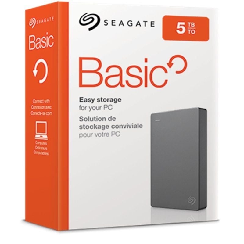 Unidade de Disco Externa Básica da Seagate 5TB / 2,5" / USB 3.0