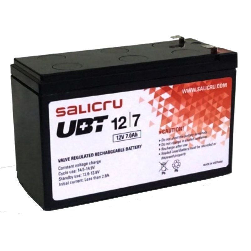 Bateria Salicru UBT 12 / 7 V2 Compatível com a UPS Salicru de Acordo com as Especificações