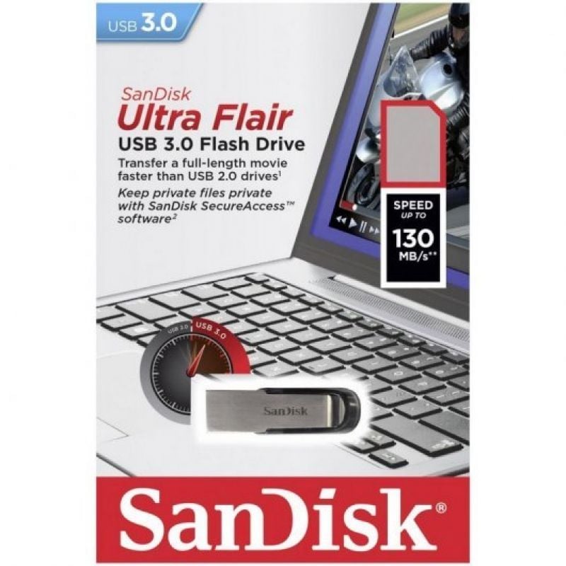 Unidade Flash Sandisk Ultra Flair 32GB USB 3.0