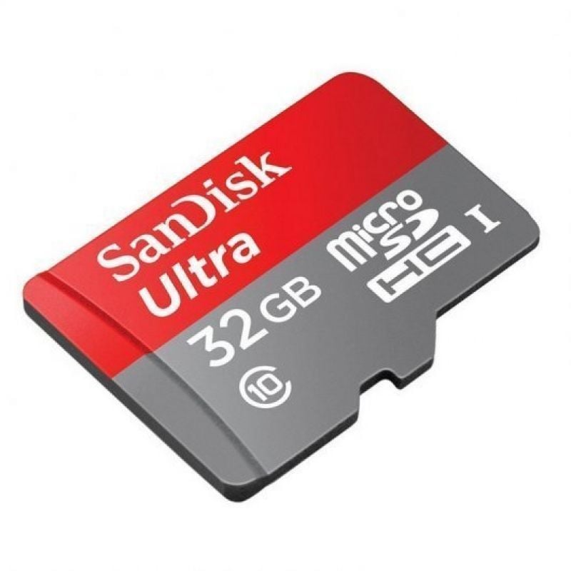 Cartão de Memória Sandisk Ultra 32GB Microsd HC Uhs-i com Adaptador / Classe 10 / 120mbs