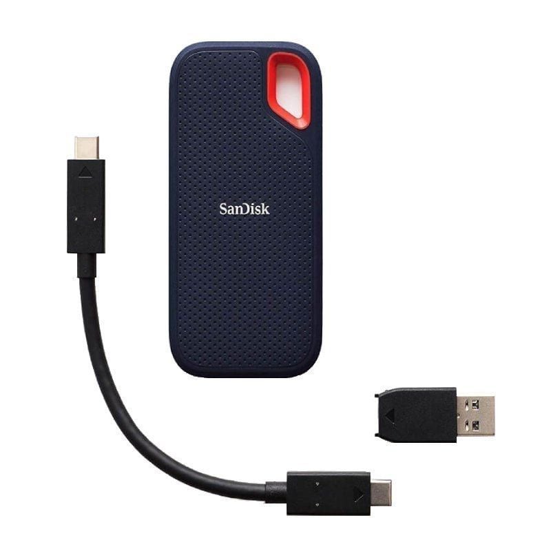 Unidade SSD Externa Sandisk Extreme Portable V2 1TB / USB 3.2 Gen 2