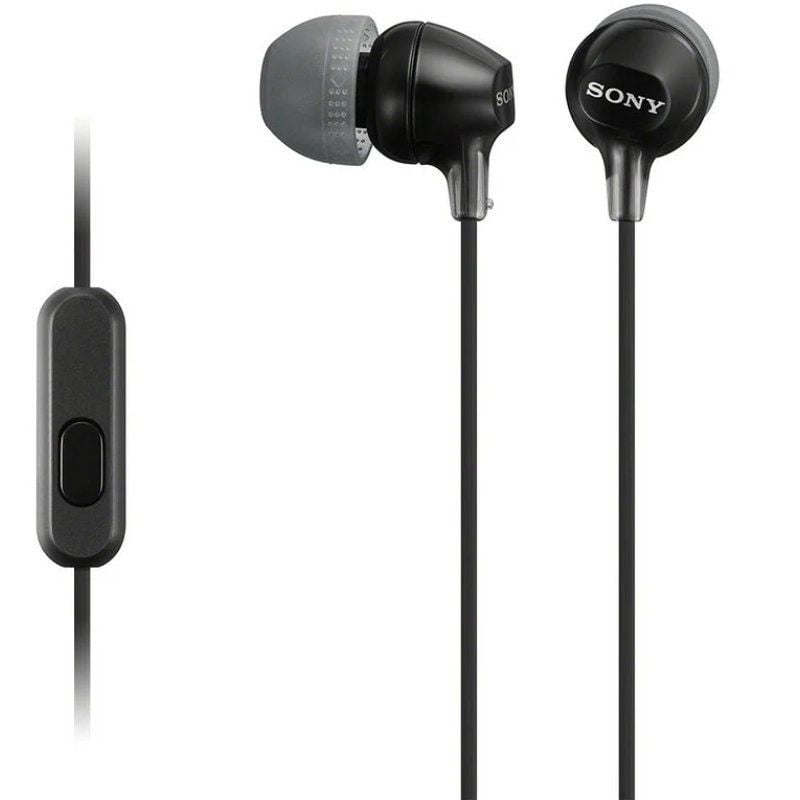 Auscultadores Intra-auriculares Sony Mdr-ex15ap / com Microfone / Jack 3.5 / Preto