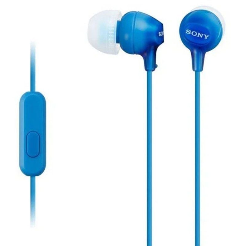 Auscultadores Intra-auriculares Sony Mdr-ex15apli / com Microfone / Jack 3.5 / Azul