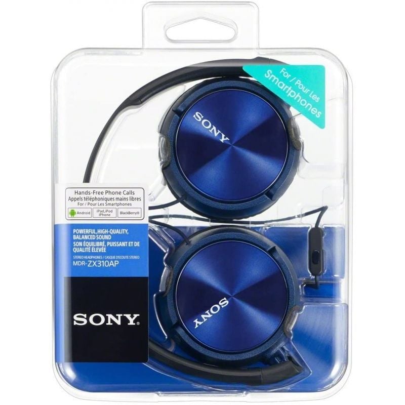 Sony MDRZX310APL Auscultadores / com Microfone / 3,5 Jack / Azul