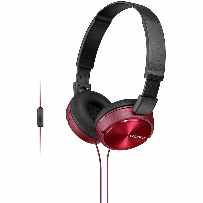 Sony MDRZX310APR Auscultadores / com Microfone / 3,5 Jack / Vermelho
