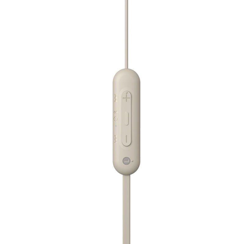 Auscultadores Intra-auriculares sem Fios Sony Wi-c100 / com Microfone / Bluetooth / Bege