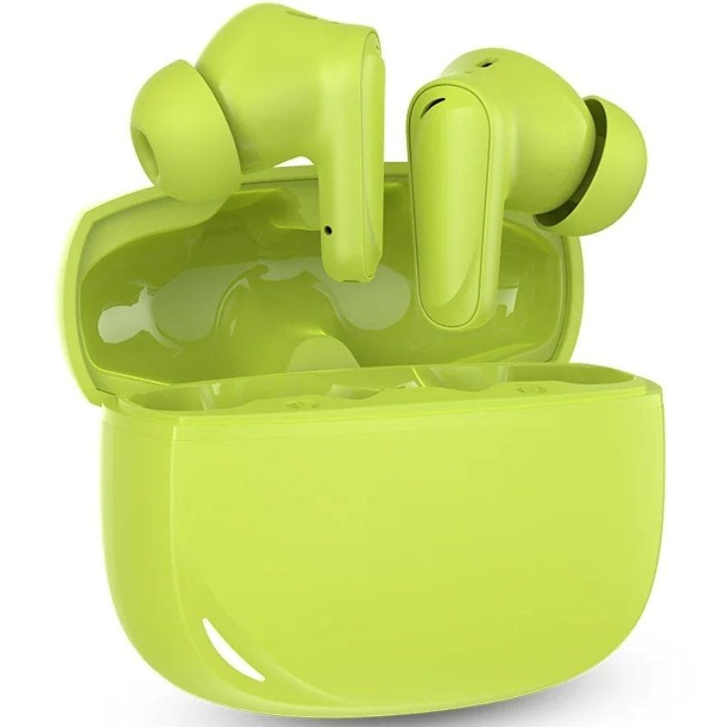 Auscultadores Bluetooth SPC Boost Buds com Estojo de Carregamento / Autonomia 7,5h / Verde Lima