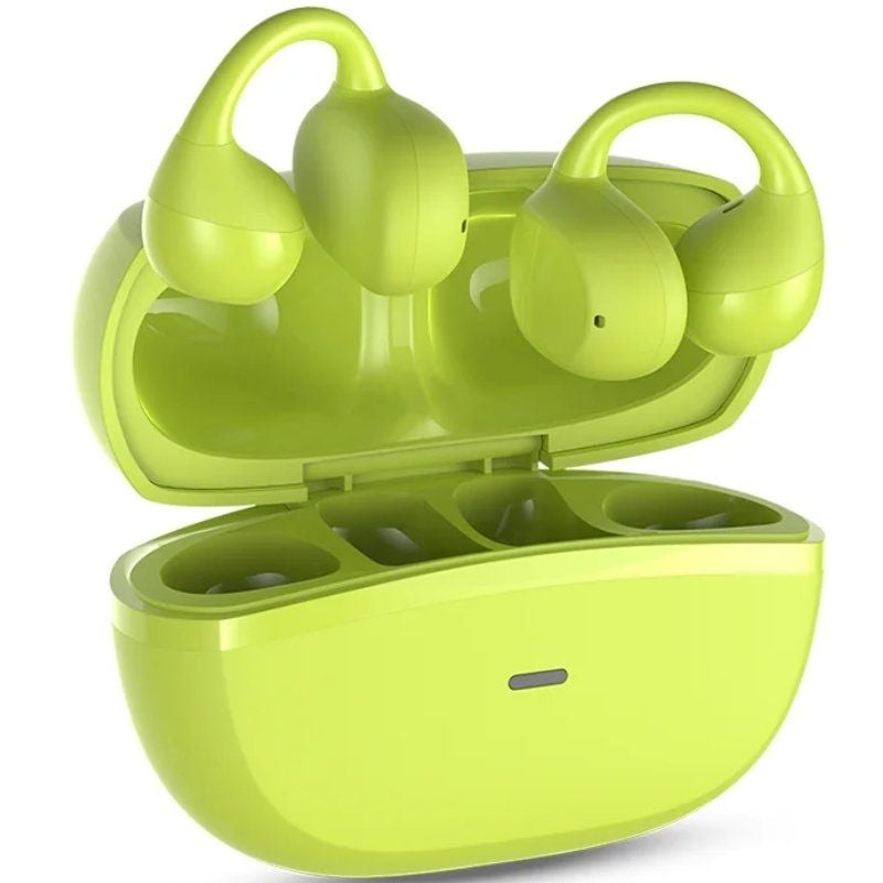 Auscultadores SPC Boost Clip Bluetooth com Estojo de Carregamento / 6h de Autonomia / Verde Lima