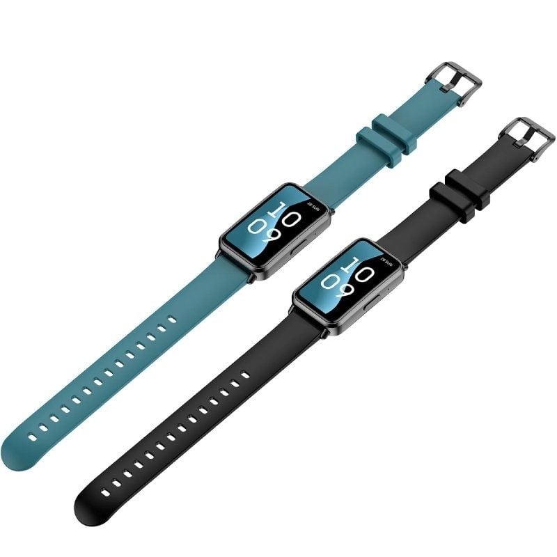SPC Duo Fit Smartwatch / Notificações / Ritmo Cardíaco / Preto Escuro