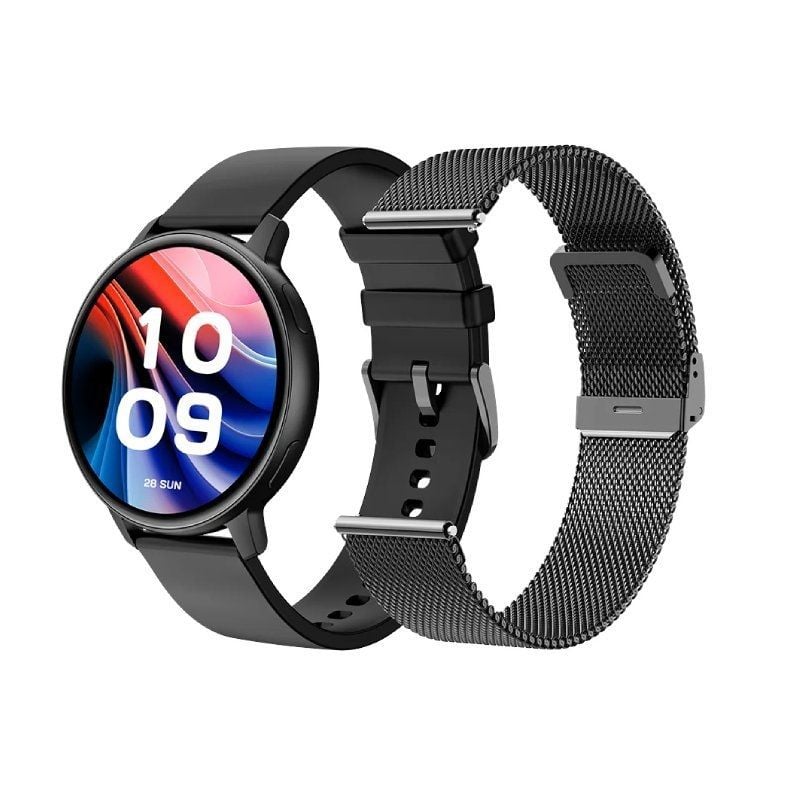 Smartwatch SPC Smartee Duo Classic 9652N / Notificações / Ritmo Cardíaco / Preto / Inclui Bracelete…